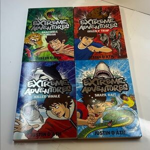 Extreme Adventures Book (Lot of‎ 4) by Justin D'Ath